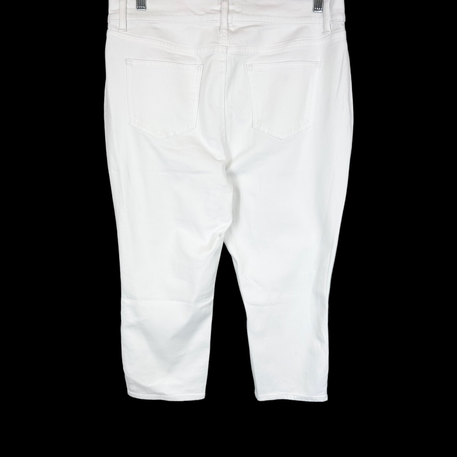 Encore by Idina Menzel Petite High Waisted Crop Jeans – Color White Size 14P
