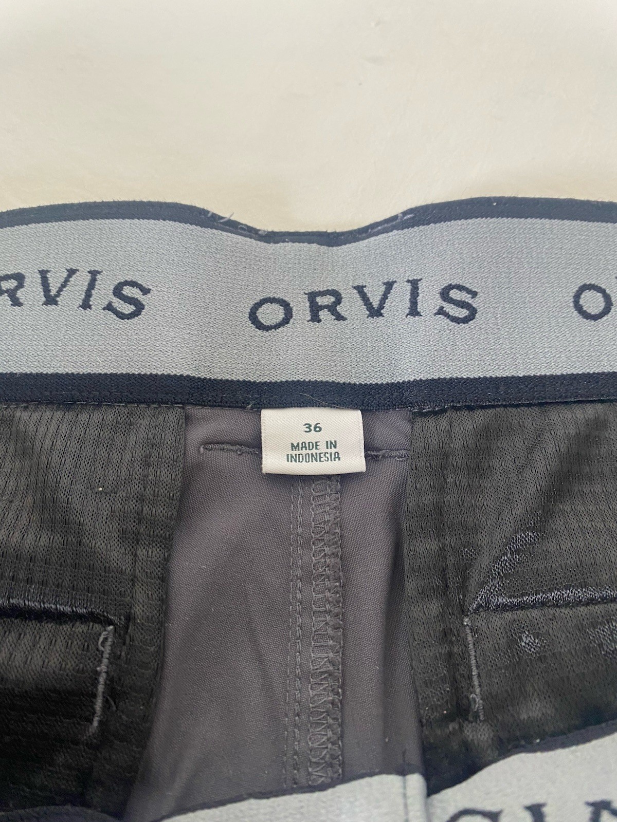 Orvis Nylon Cargo Shorts Mens Size 36 Golf Hiking Walking Stretch Gray EUC