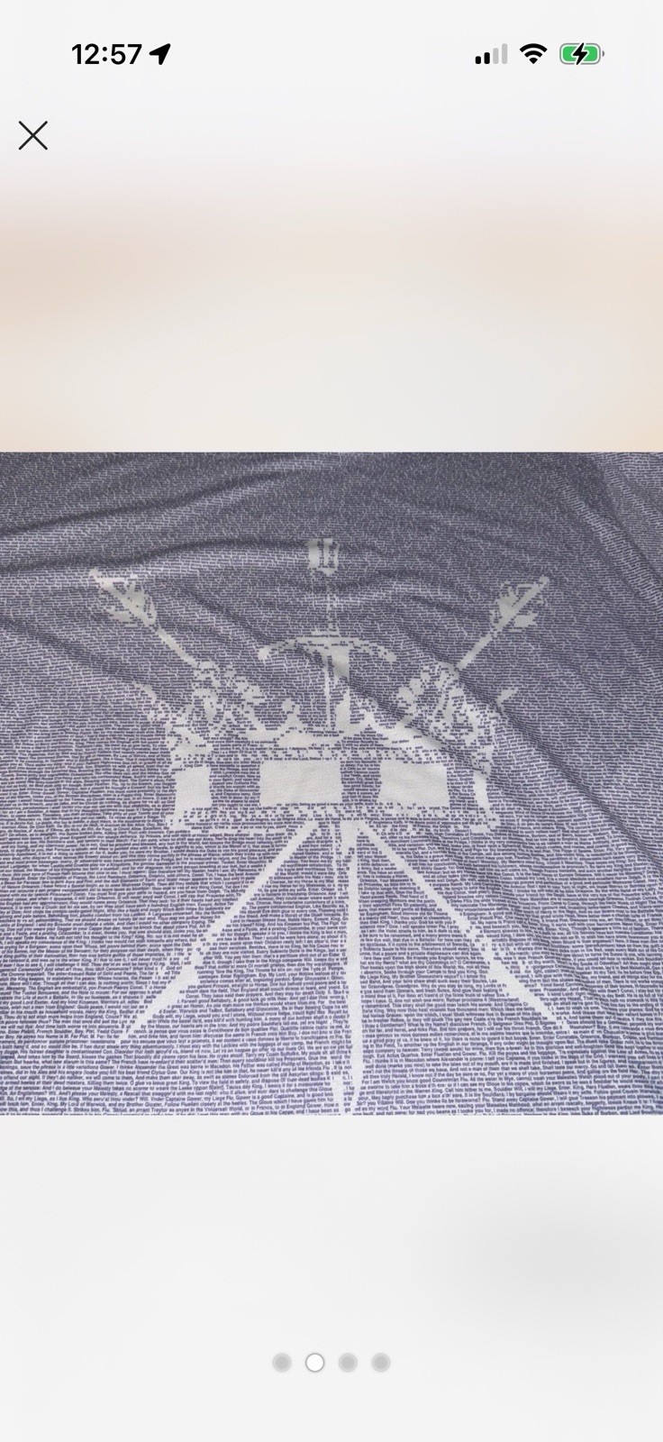 Unique Design Small Wording Aop T-shirt XL
