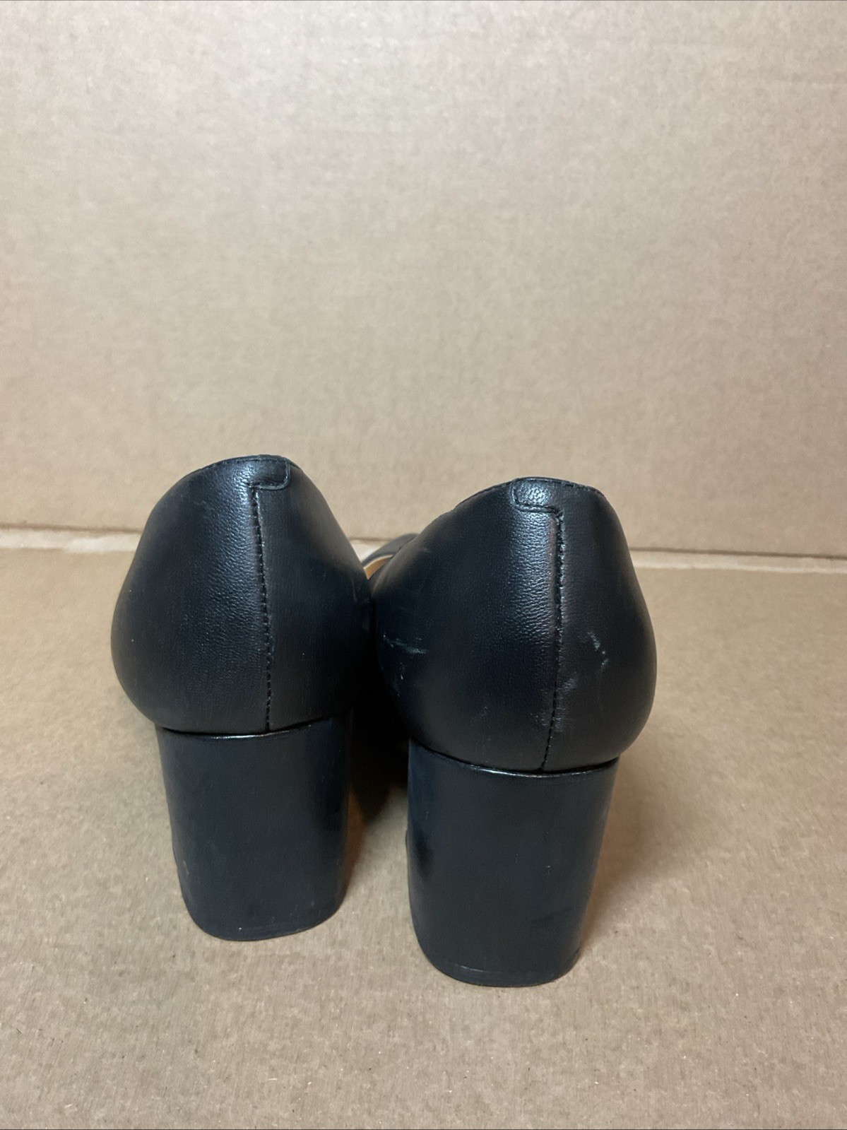 NINE WEST Nwike Pumps Block Heel, Size 9 M Medium New Cecilee Office Comfort