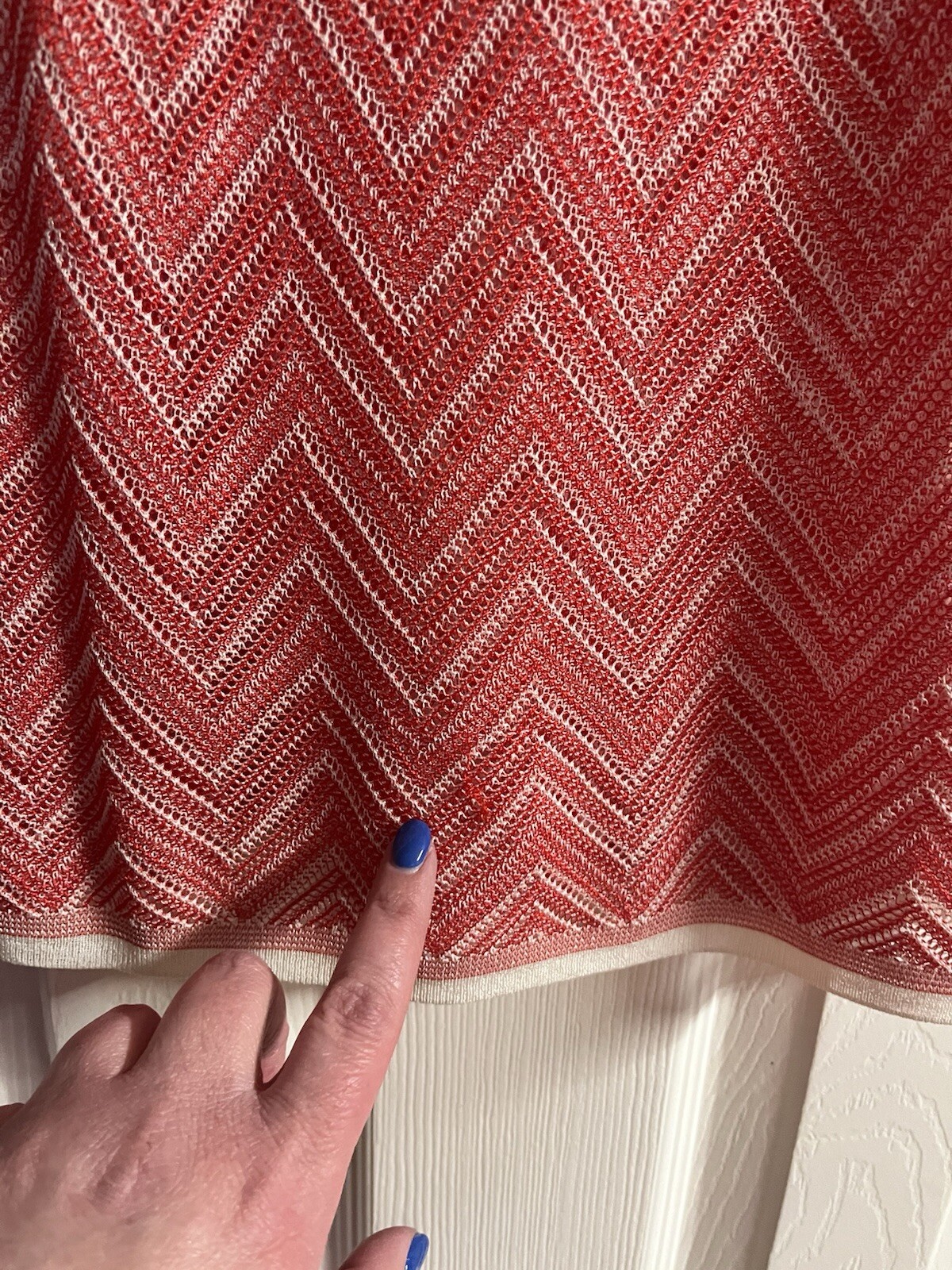Fabulous Escada Red And White Knit Tank Top Size 36 (US 6)