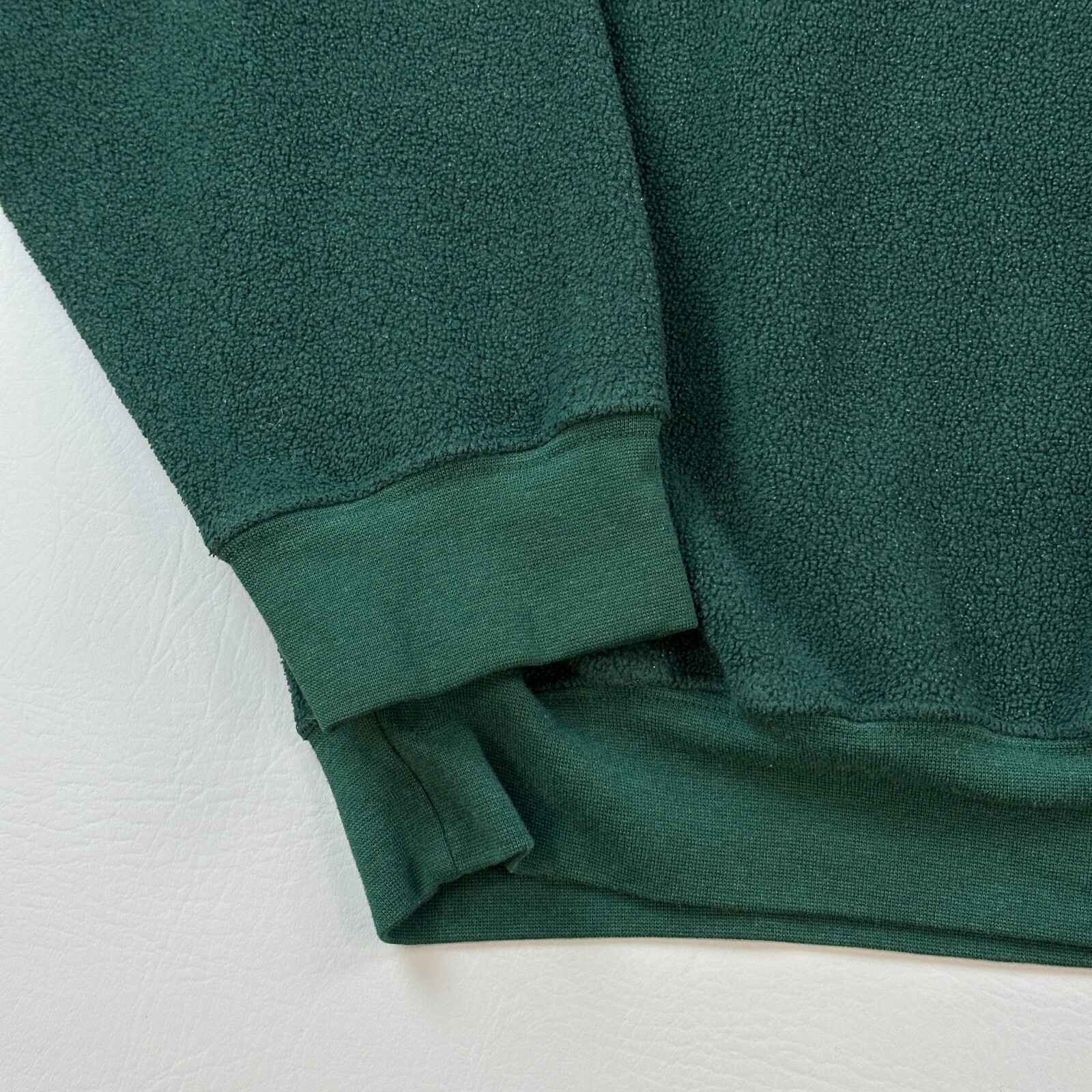 Vintage Ivy Crew Jacket Mens Large Green 1/4 Zip Fleece Hiking Outdoor 90s
