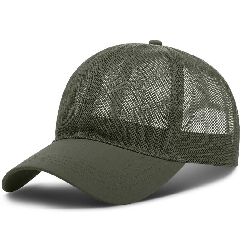 Unisex Breathable Full Mesh Baseball Cap Summer Trucker Hat Outdoor Sports