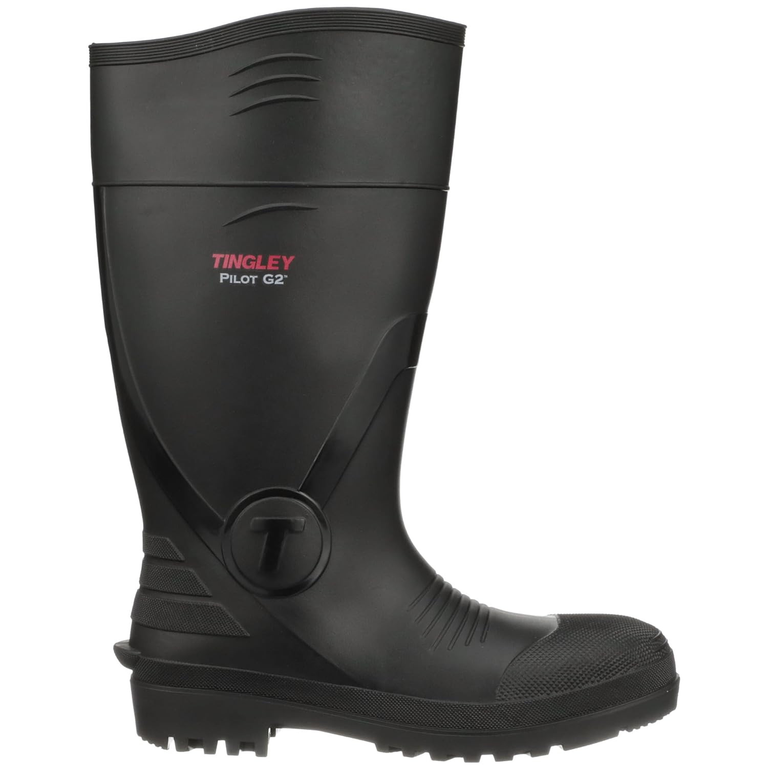 Pilot G2 31161 Plain Toe Knee Boot, Mens 7 / Womens 9, Black