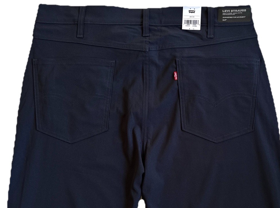 Levi’s Men’s 514 Straight Tech Pants, Navy Blue
