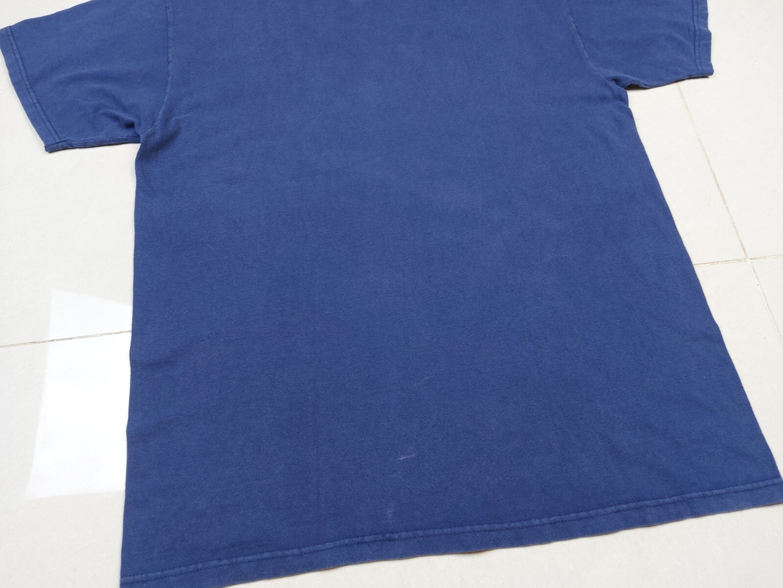 Vintage 90s DVS Shoes Company Skateboard Double-Sided Blue Navy T-Shirt L/XL