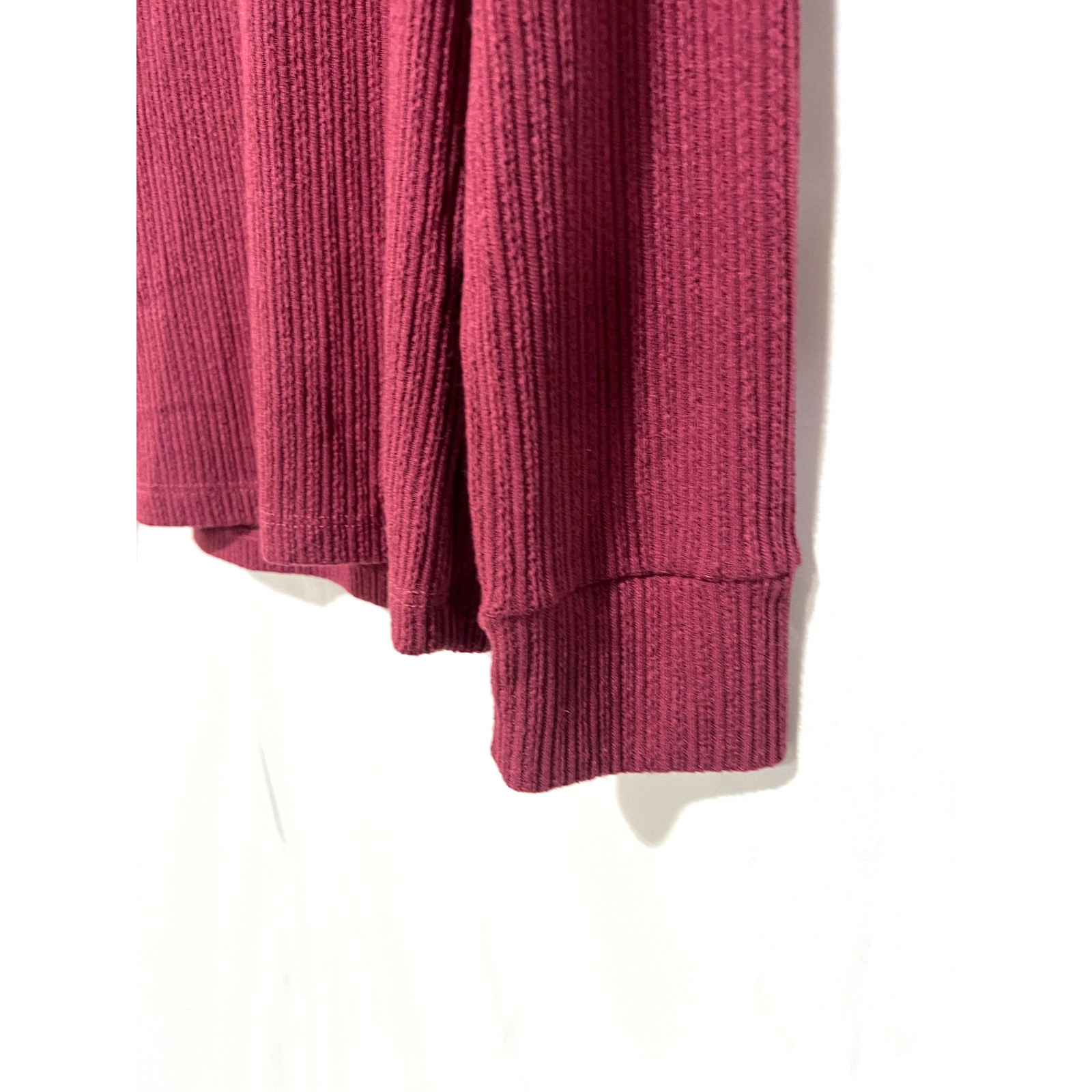 Pink Clover Top Womens Large Long Sleeve Mock Neck Ribbed Stitch Fix Mauve NEW
