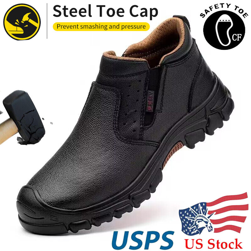 Mens Waterproof Non Slip Work Boots Composite Toe Safety Shoes Indestructible US