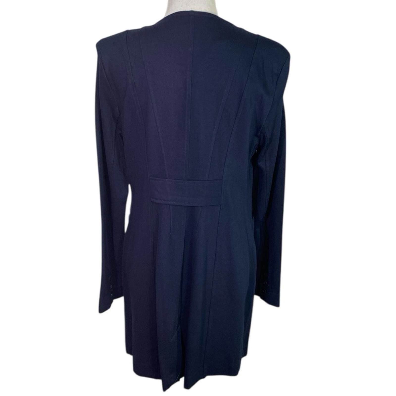 CAbi #5093 Lido Navy 3 Button Front Jacket Womens Size Medium with Pockets