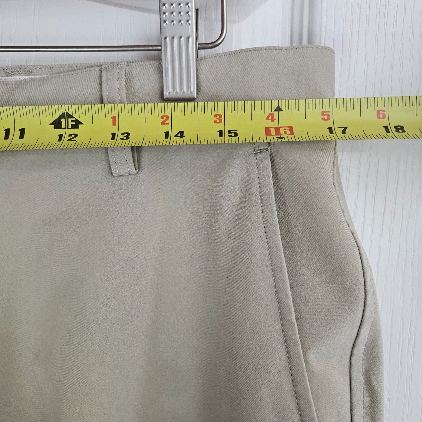 Foot Joy 34X31 Golf Pants Khaki Stretch Technical Tan Straight Leg
