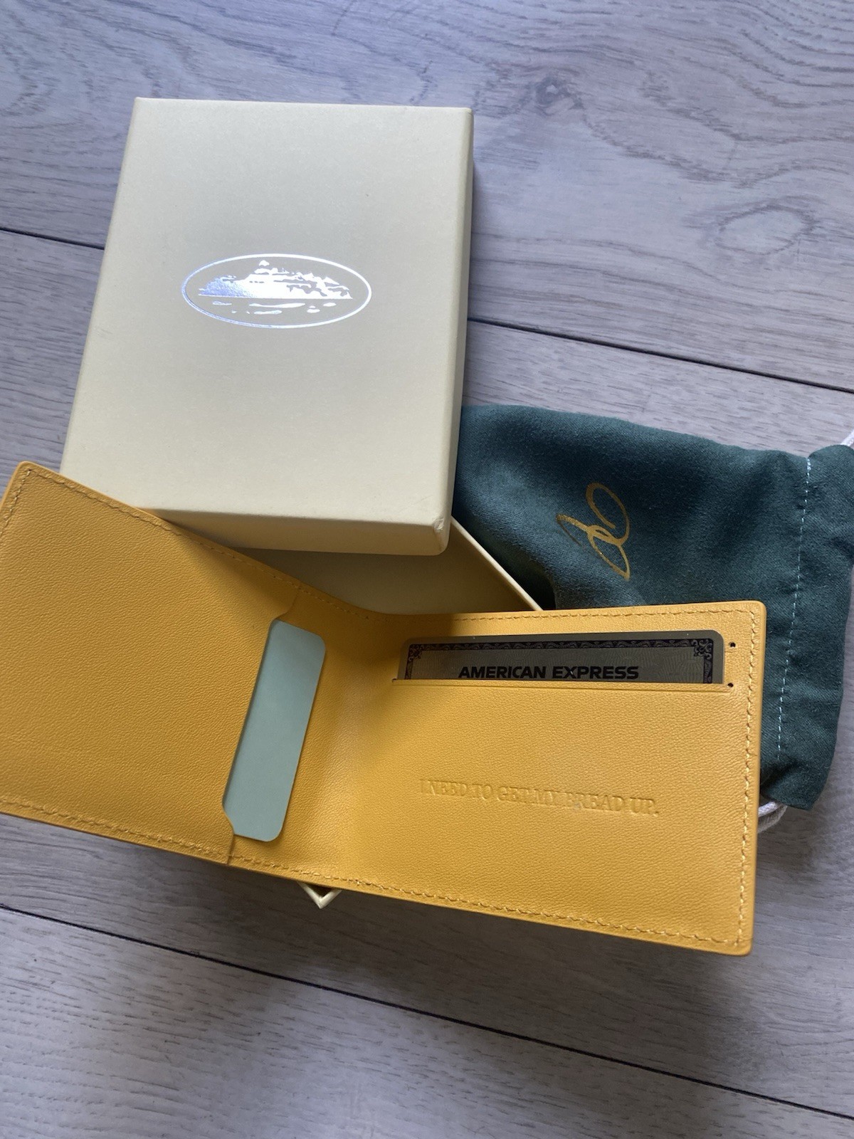 Corteiz Island Leather Card Holder Yellow New