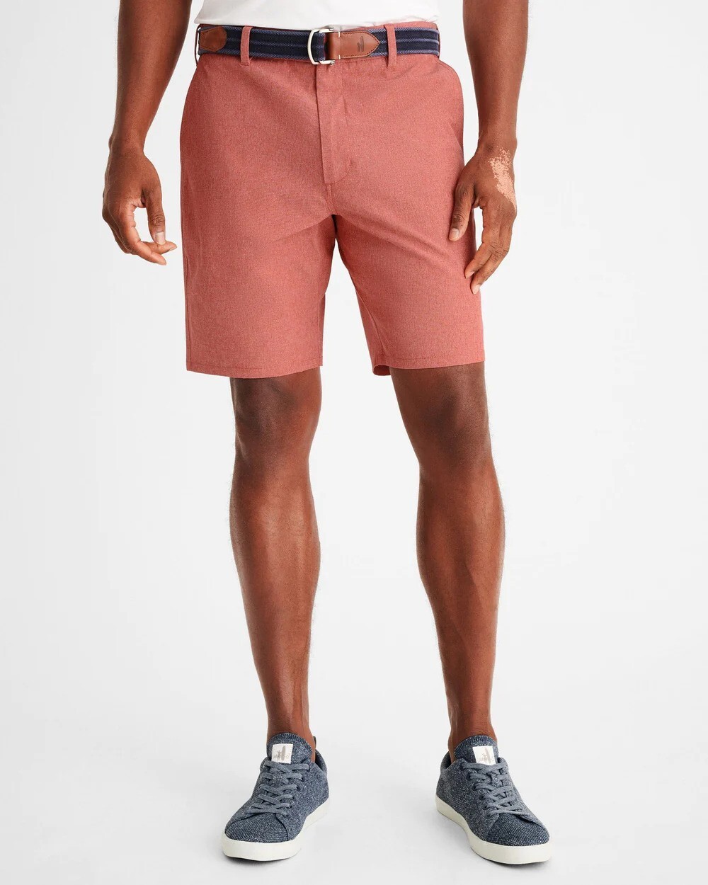 231004 NWT JOHNNIE-O $98 CALCUTTA PREP-FORMANCE SHORTS IN MALIBU RED SZ 33