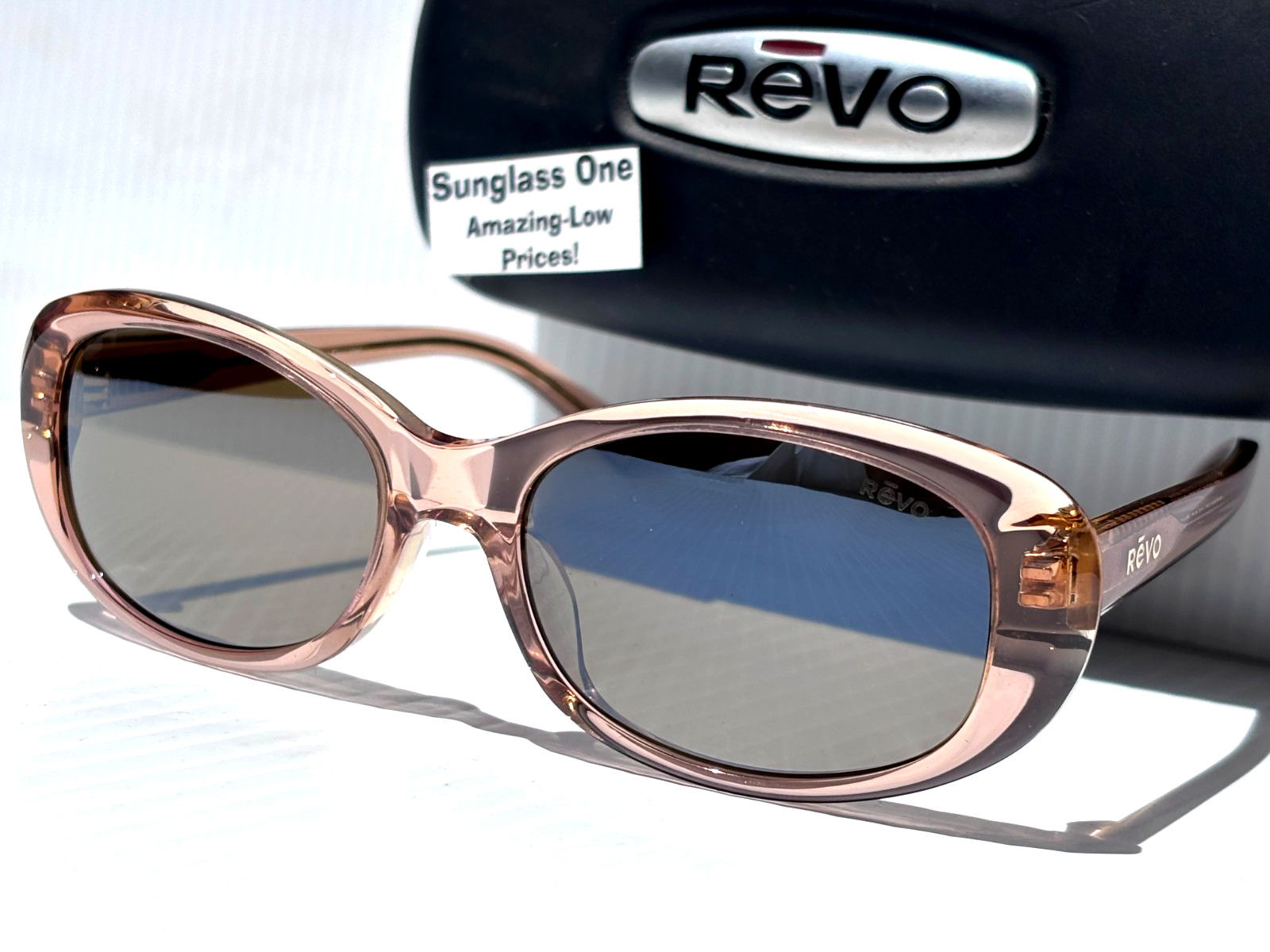 NEW Revo EMMA Crystal Caramel POLARIZED Terra Brown Lens Sunglass 2217 12 BR