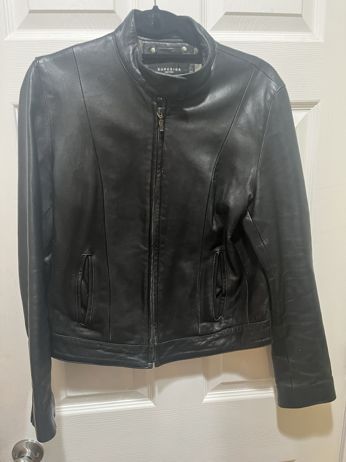 Vtg Superior New York Collection USA Women’s Real Leather Jacket Sz L