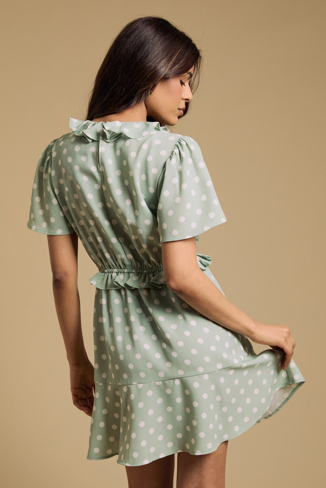 Dorothy Perkins Green Mini Dress Womens Occasion Dresses