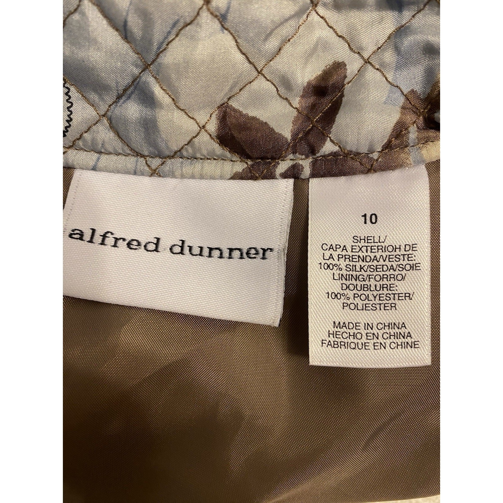 AlfredDunner Silk Patchwork Floral Multicolor Button Quilted Grannycore Jacket10