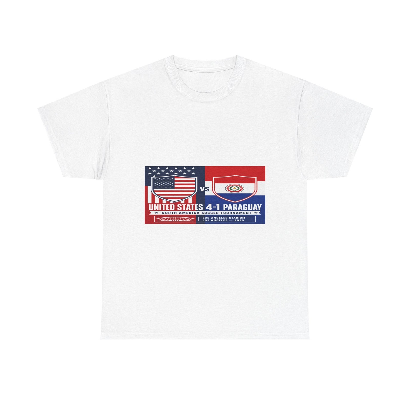 USA vs Paraguay Scoreboard T-Shirt | United States 4-1 Paraguay Soccer