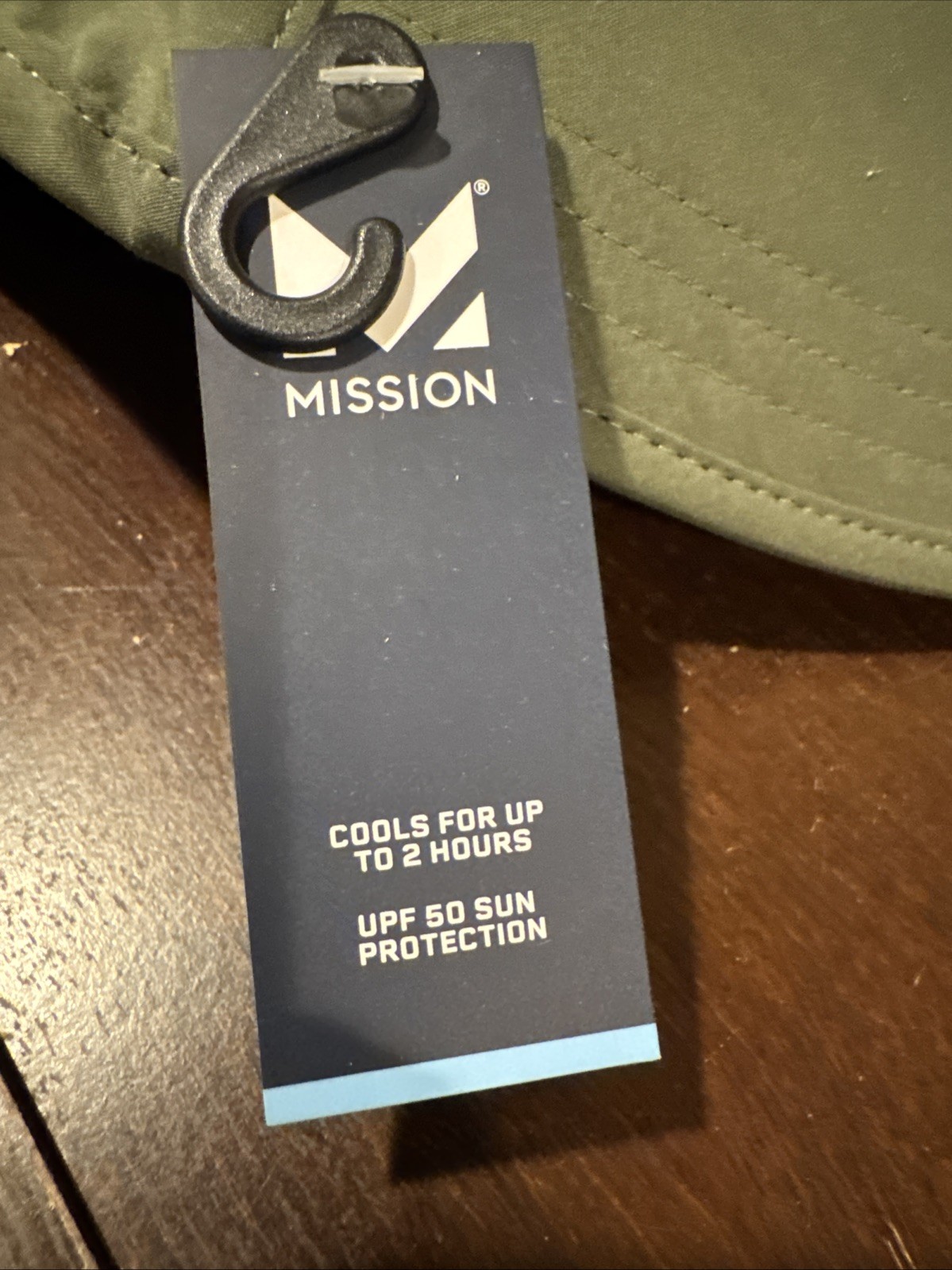 Mission Unisex 1 Size Fits Most Cooling Sun Protector Hat Bronze Green Neck Flap