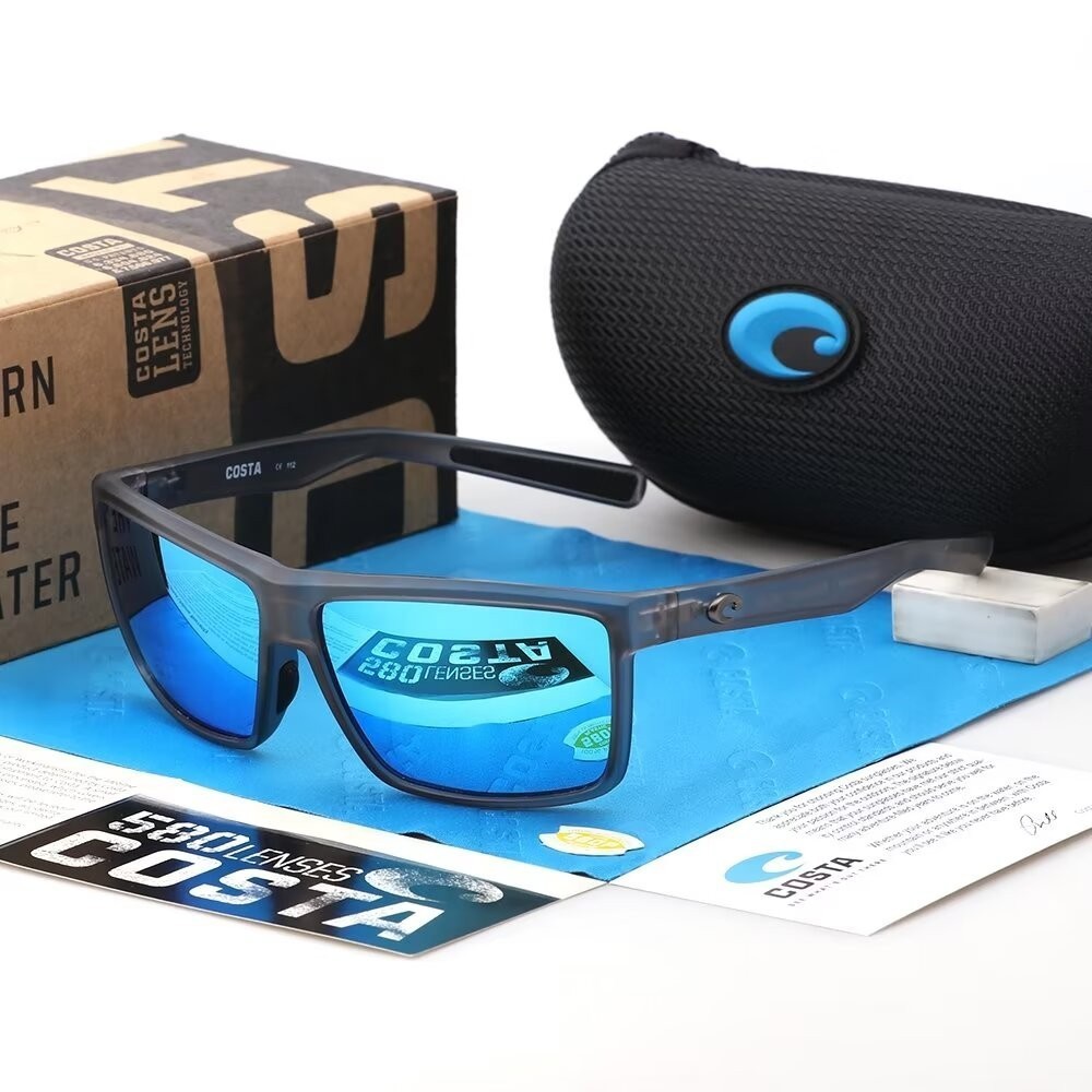 Costa Del Mar Rinconcito Smoke Grey/ Blue Mirror Polarized Lenses Sunglasses