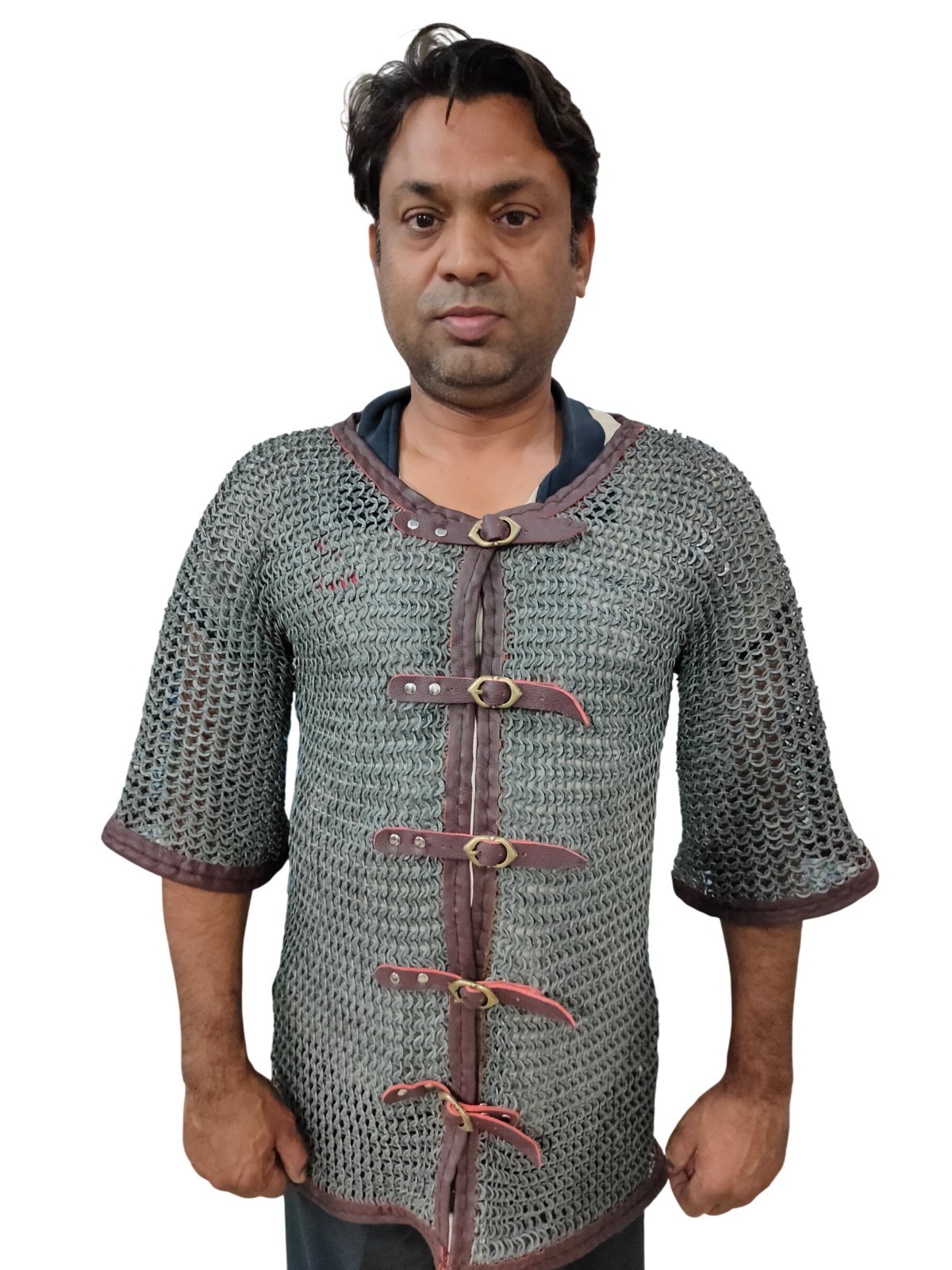 Medieval Mild Steel Butted Chainmail Shirt