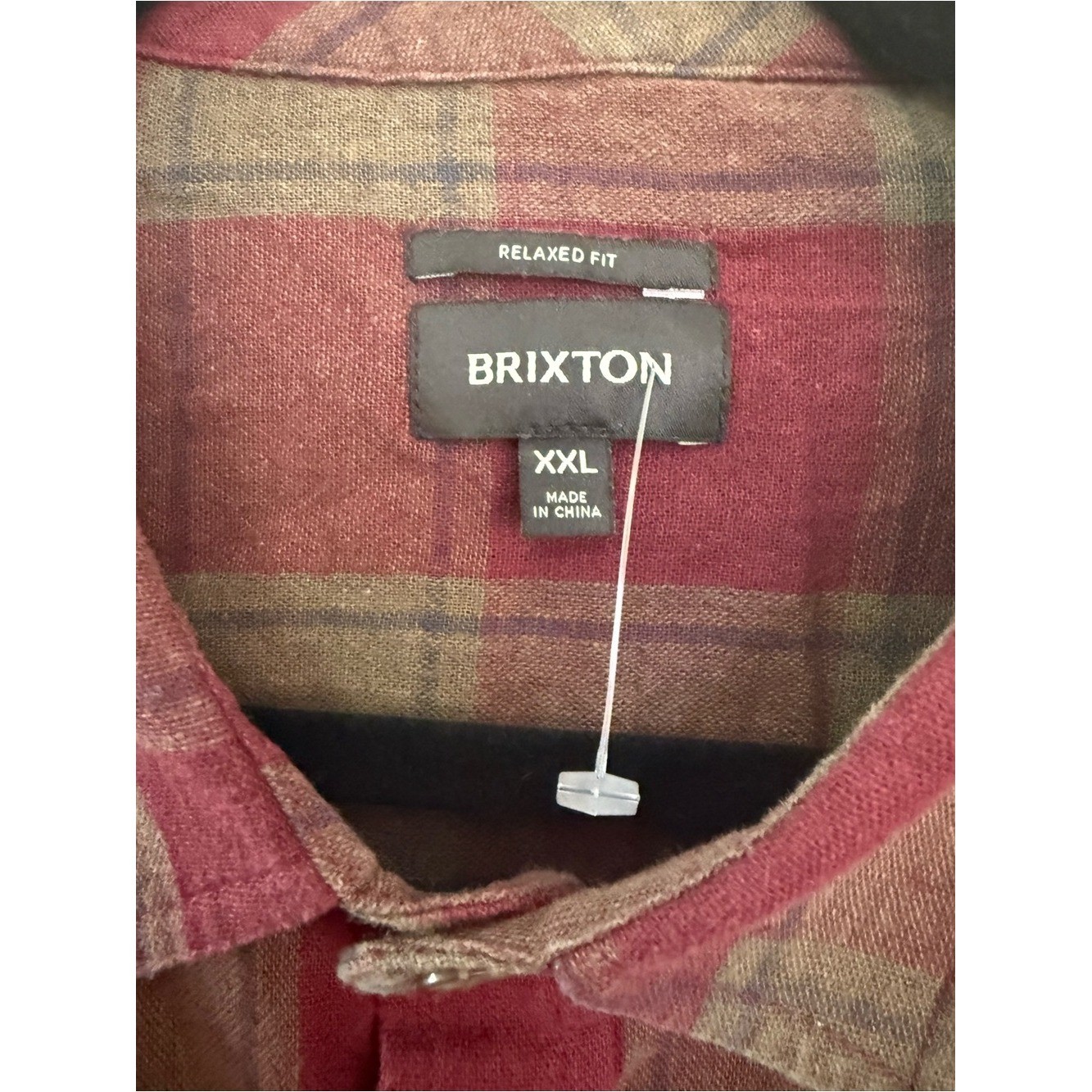 Brixton | Cru Linen Blend Plaid Shirt | XXL | NWT