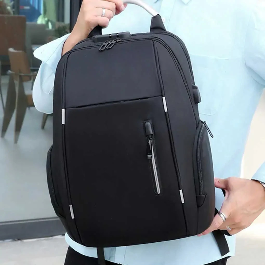Anti theft Laptop Backpack USB Charging Travel Bag Hidden Zippers TSA approved
