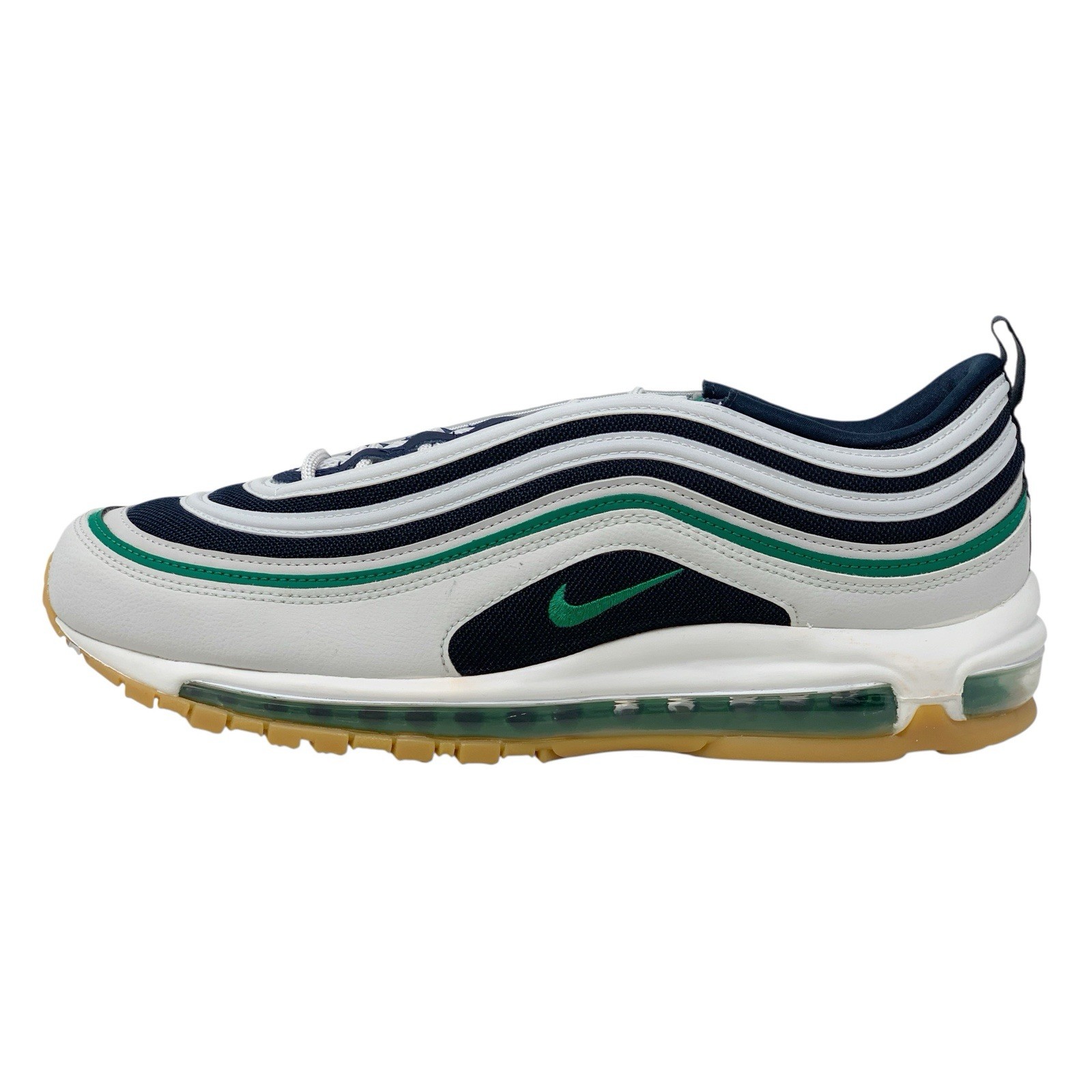 Nike Air Max 97 ‘Malachite Green’ White Sneakers, Size 12 BNIB 921826-021