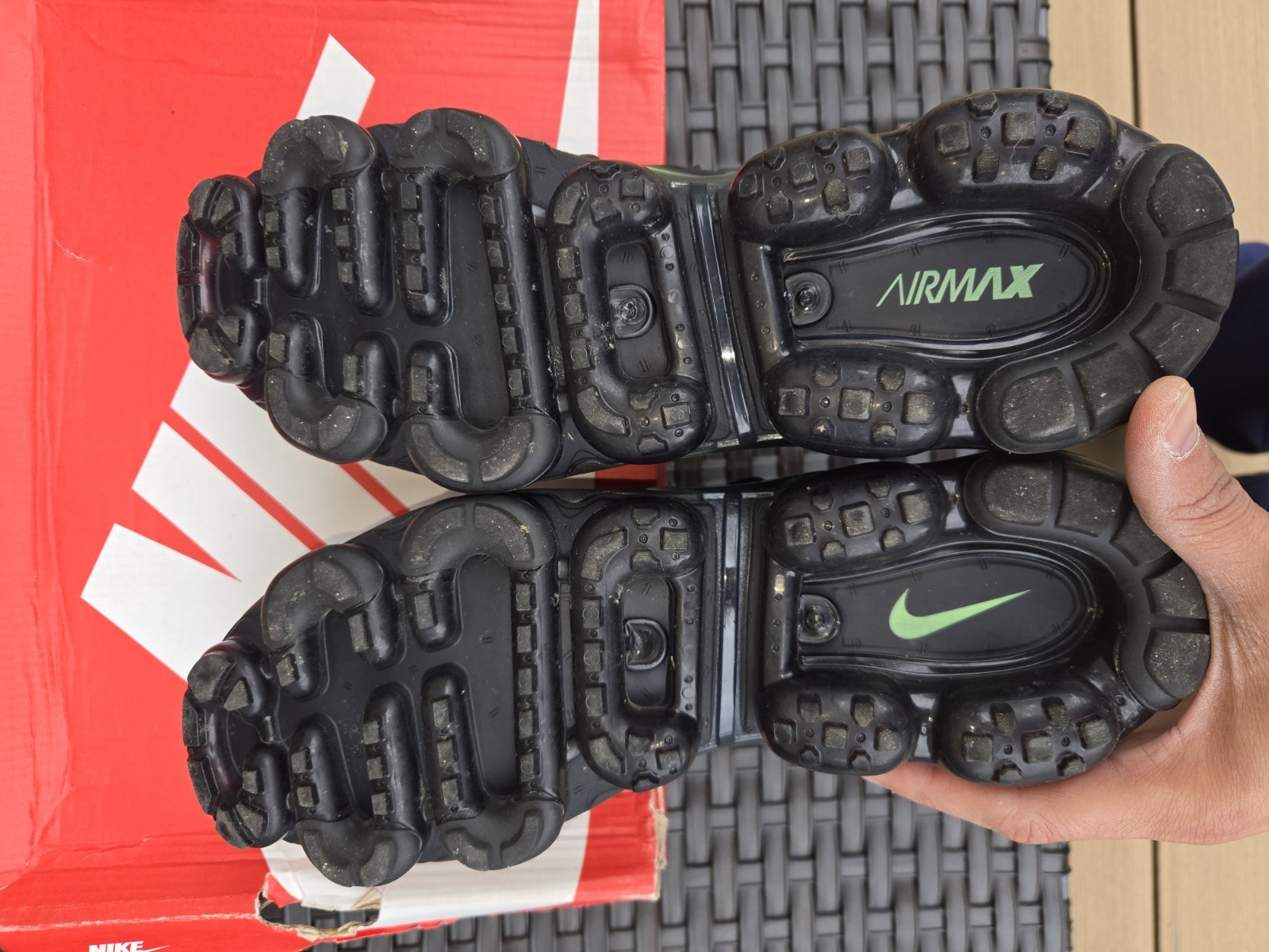 Nike Air VaporMax Plus Neon 95 Men’s Sneakers Black/Green/White 2018 924453-009