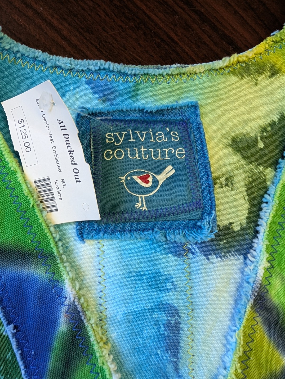 NWT Art To Wear Sylvia’s Couture Boho Vest