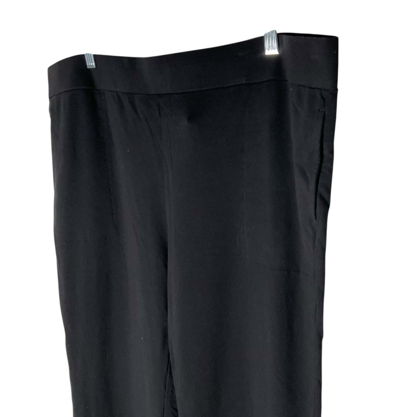 LOGO by Lori Goldstein Rayon made from Bamboo Blend Pants A629457 Black Size XL