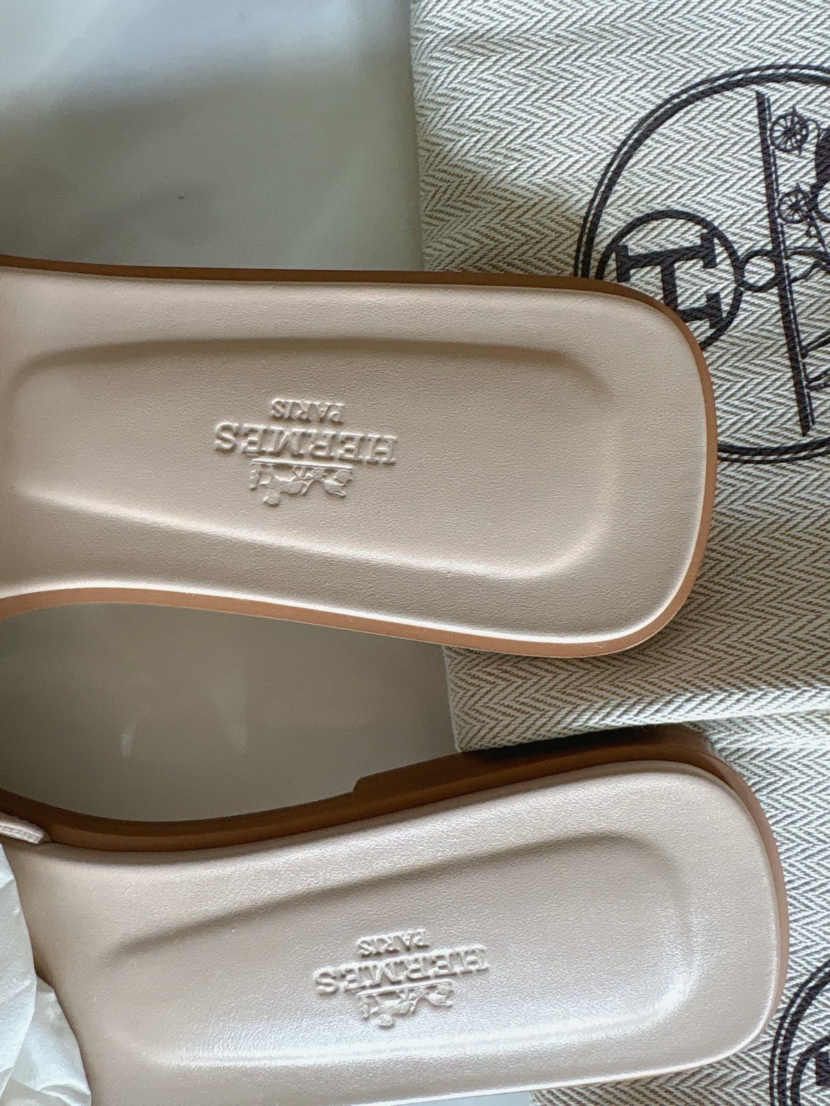 brand new hermes oran sandal beige cream camel nude multiple size 37 38 39 40 41