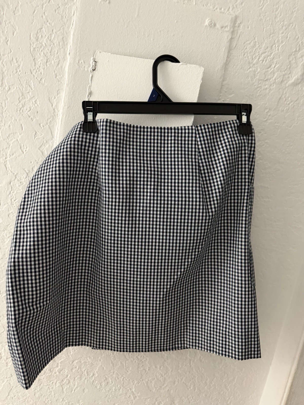 Navy Plaid Skirt Free Assembly Size 10