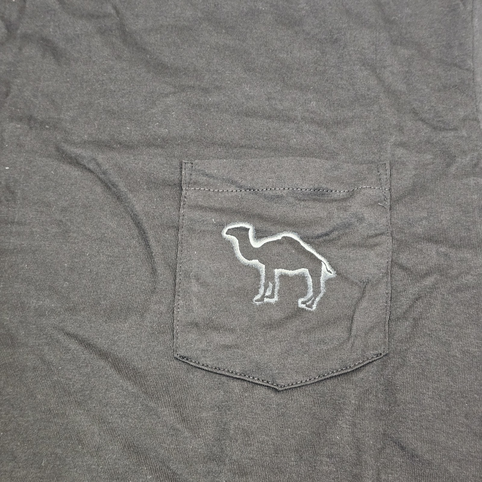 Camel Cigarette Promo Pocket Tee Shirt Black Men’s XL USA Silhouette Vtg 90s