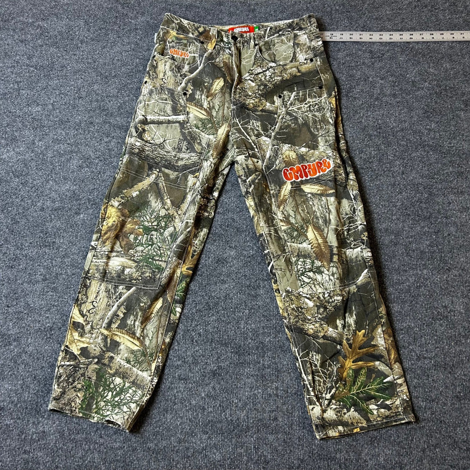 Empyre Pants Mens Size 30 Realtree Edge Camo Skate Relaxed Fit Cotton Canvas