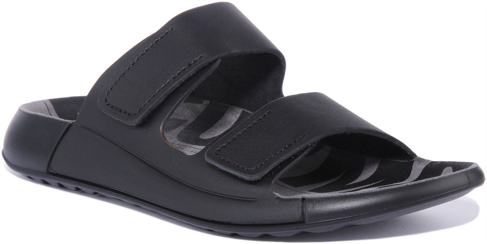 Ecco 2Nd Cozmo Adjustable Double Strap Women Footbed Mules Black US 5 – 11