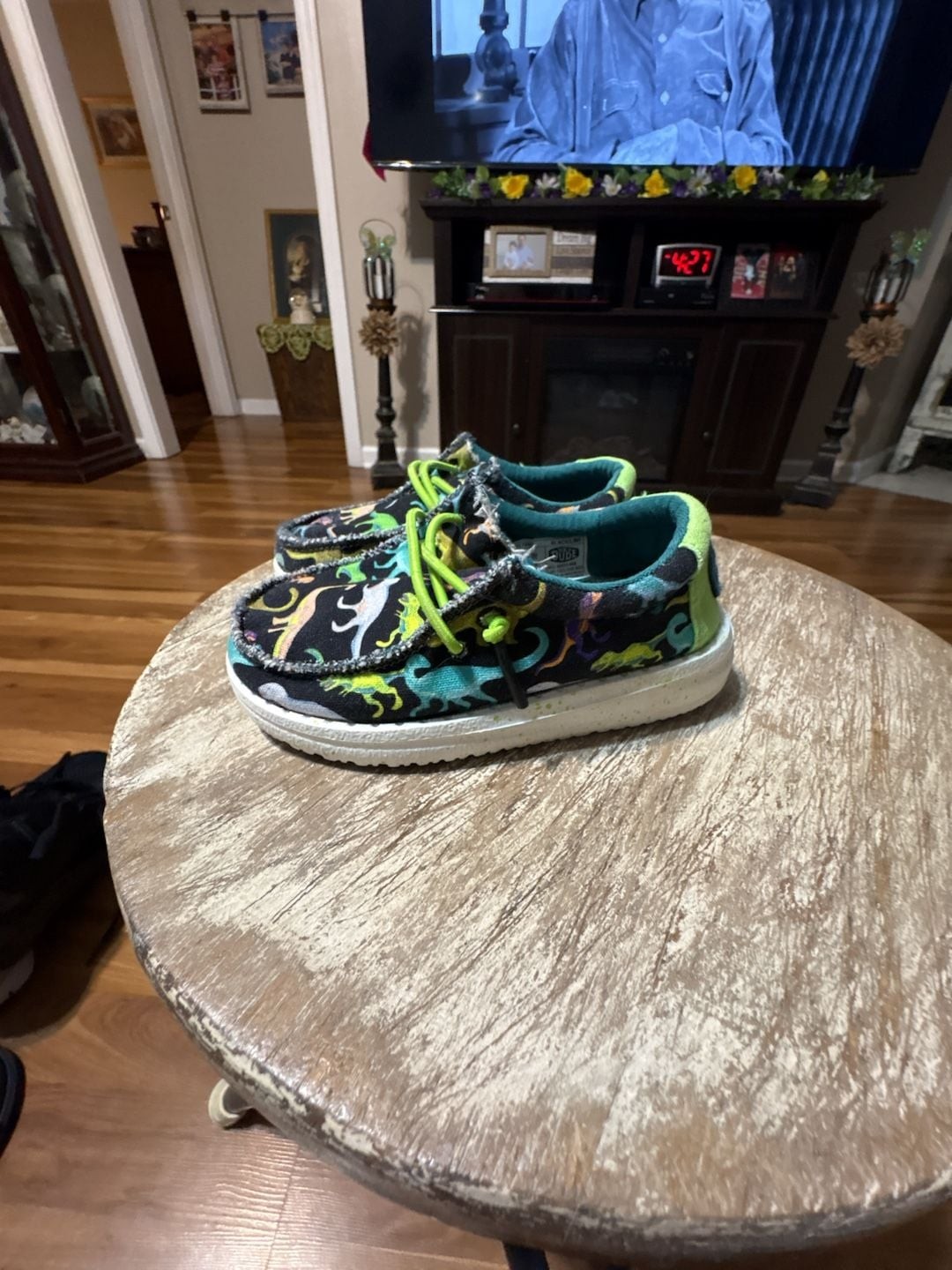 Hey Dude Toddler Boys Wally Dino Casual SneakersToddler Size 7