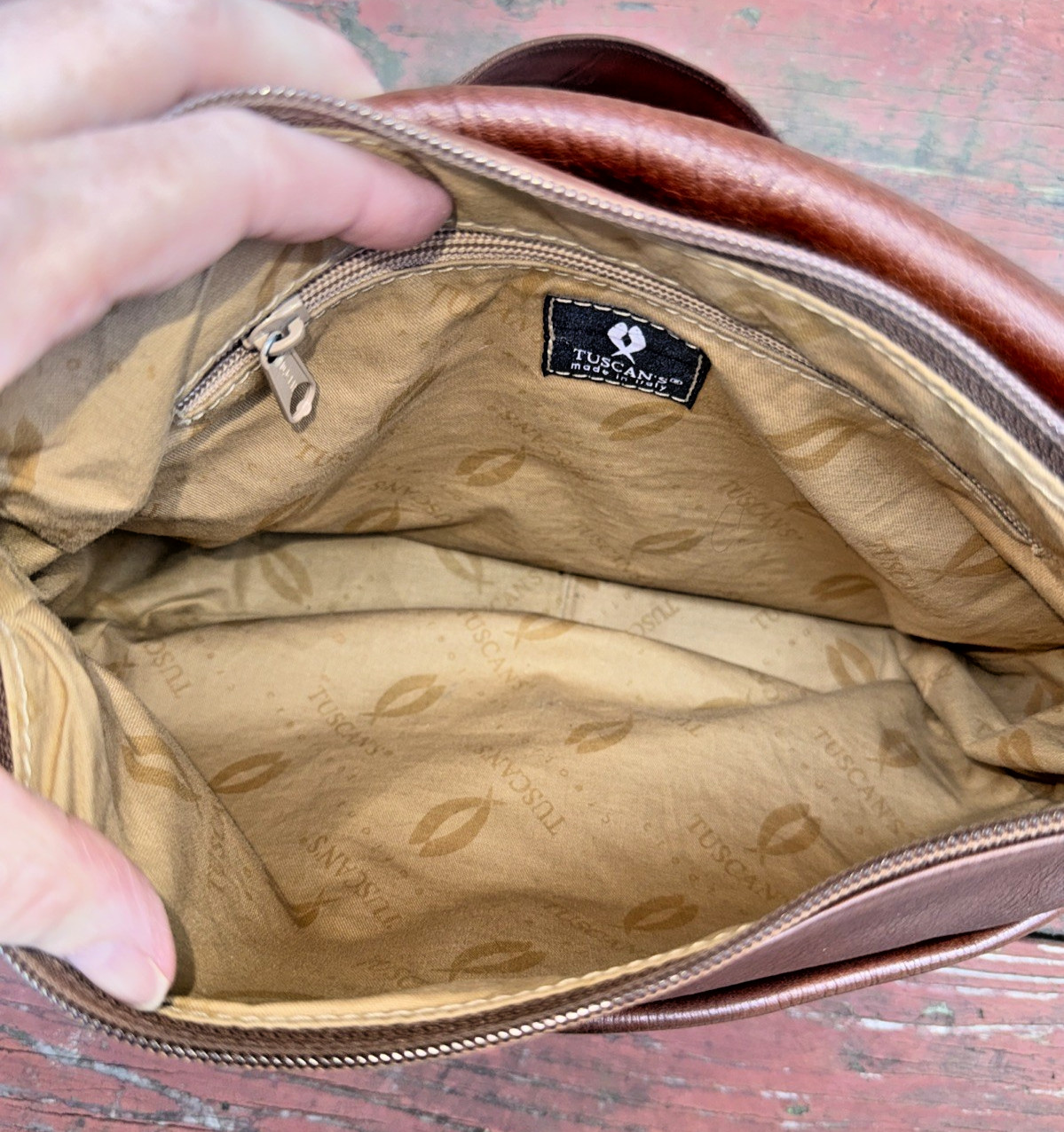 Tuscan’s Brown Italian All Leather Shoulder Satchel Mailbag Saddle Bag Adustable