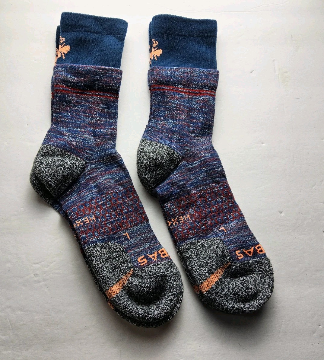 Bombas Hex Tec Double Cuff All Purpose Calf Socks Lot Of 2 Pairs Size L