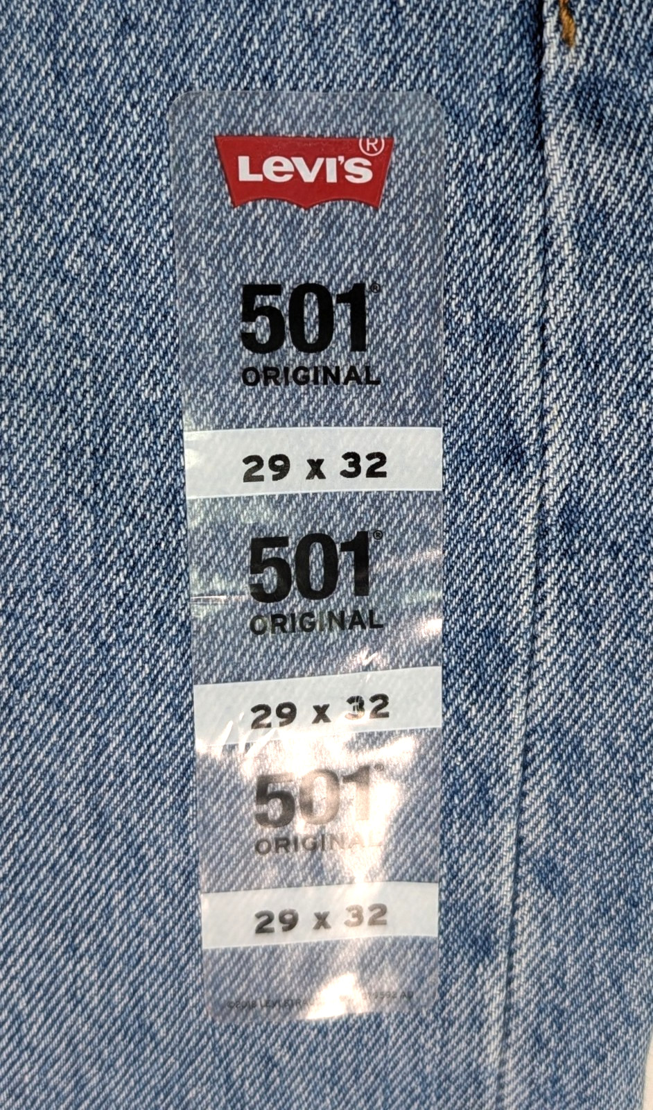 Levi’s 501 Original Men’s Blue Straight Leg Jeans Size 29 x 32