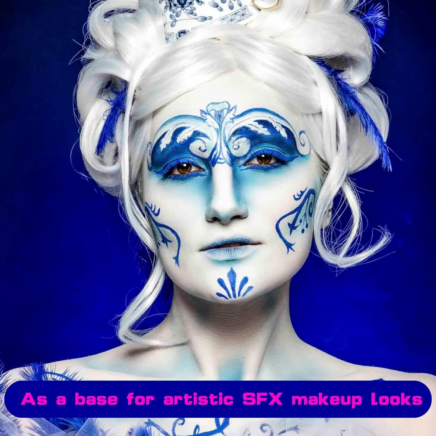 High Pigmented 1.06 Oz White Face Body Paint Stick – Waterproof & Safe Formula