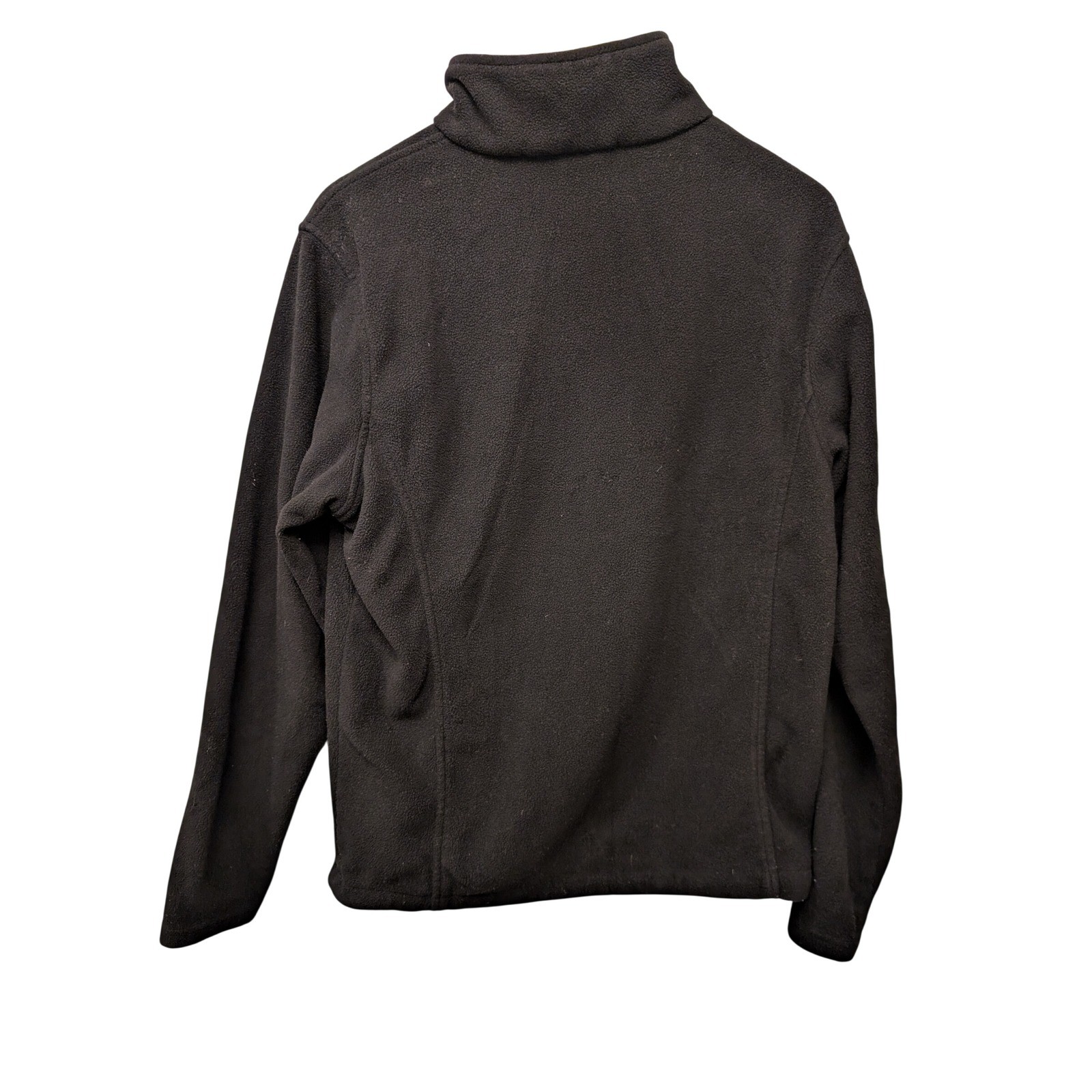 Dunkin Donuts Black 1/4 Quarter Zip Fleece Pullover Sweater Adjustable Coffee