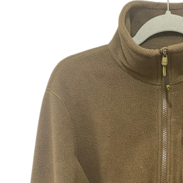 Berghaus Fleece Jacket Mens Large Brown Green Polartec 1/4 Zip Hiking Outdoor