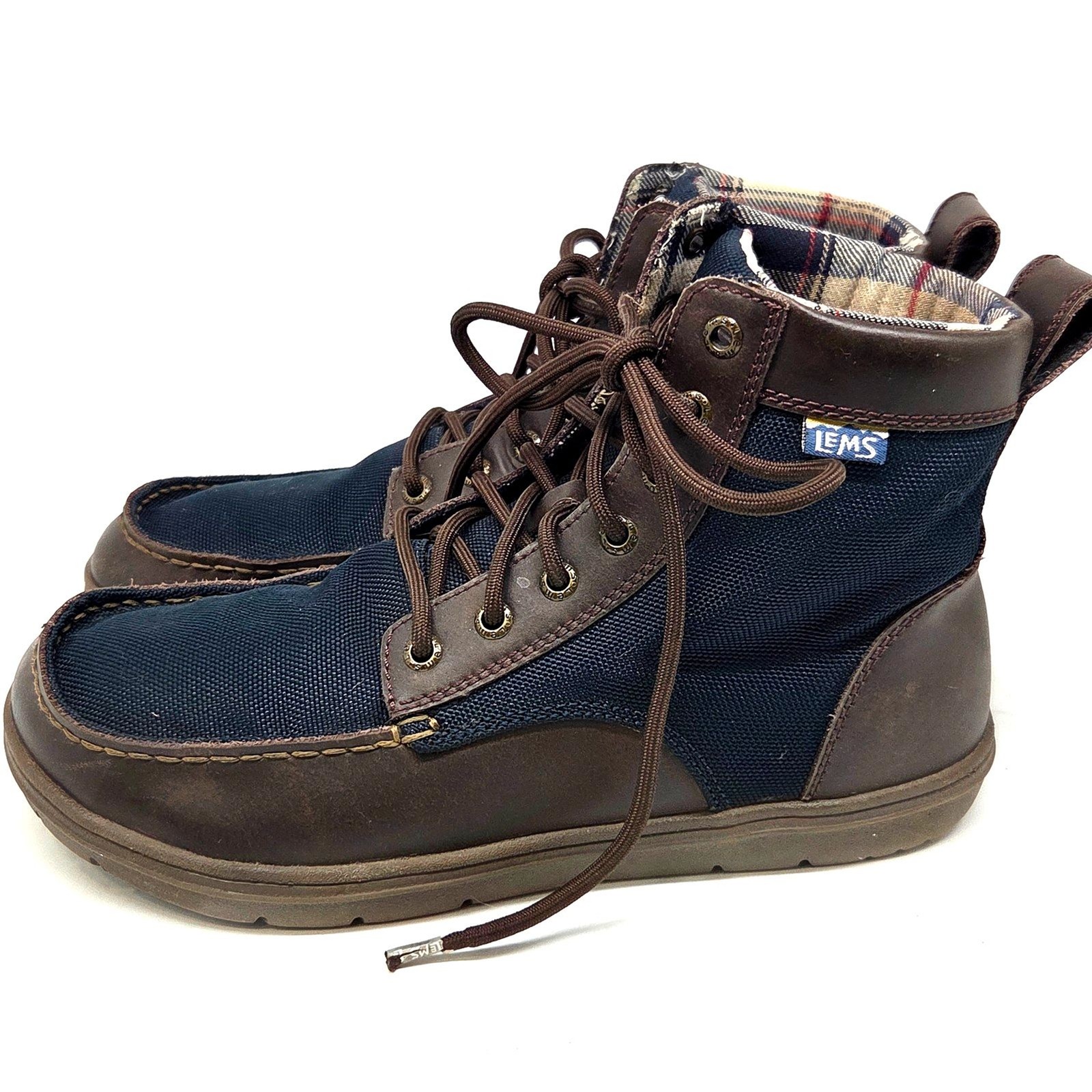 Lems Boulder Boots Unisex Navy Stout Mens 8.5 US Women’s 10