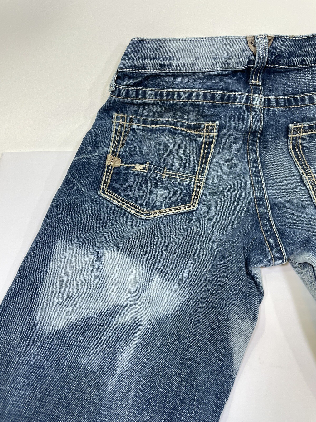 Ariat M5 Slim Straight Leg Jeans Men’s 30 x 32 Grunge Spotted Bleached Denim