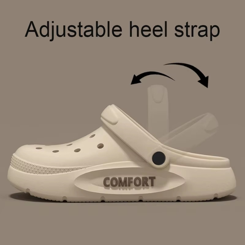 Antislip Garden Clogs Thick Sole Mules Men Women Comfort Beach Sandals