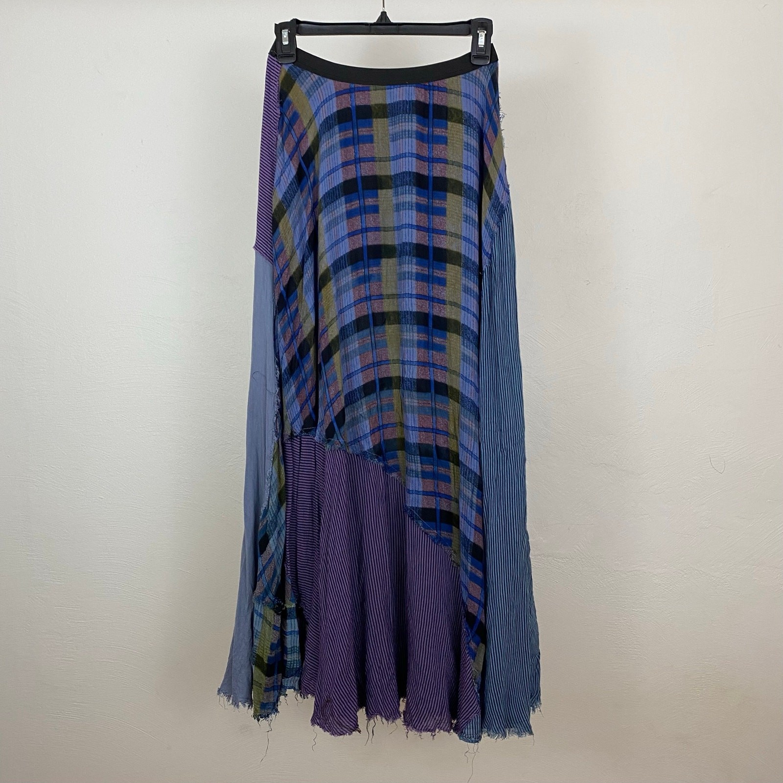 FP One – Free People Plaid Patchwork Maxi – Royal – Size XS