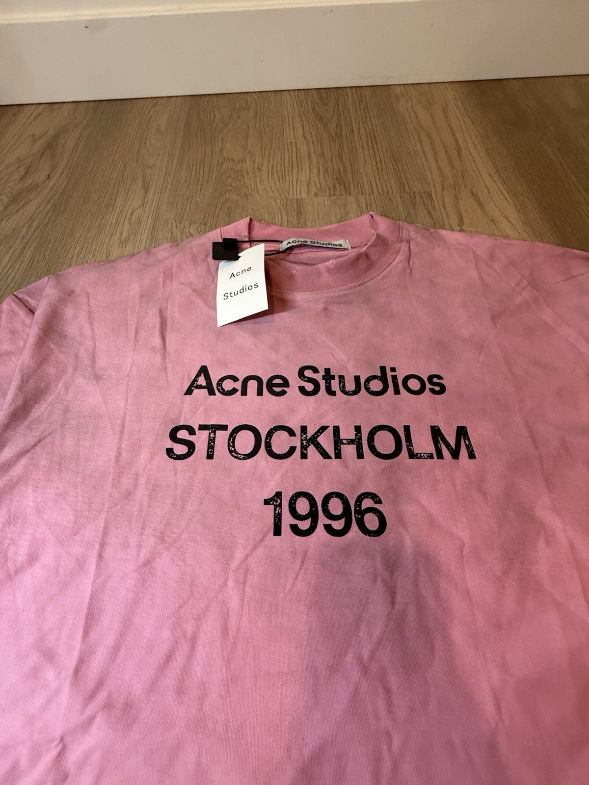 Acne Studios Pink T Shirt (Size Medium) Brand New With Tags And Bag