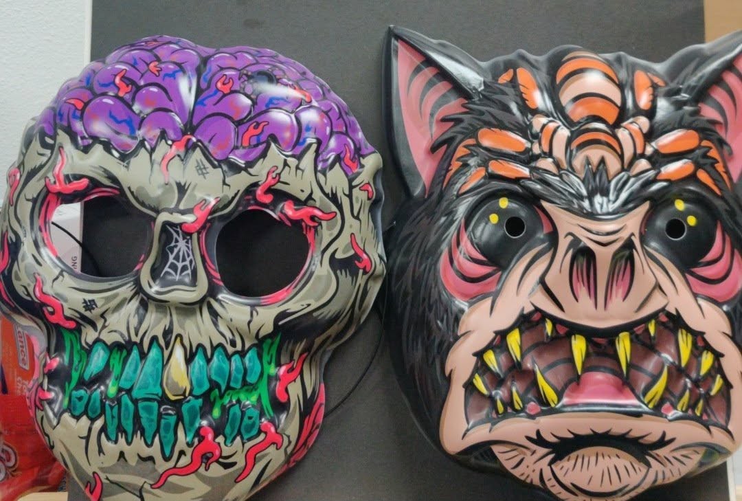 Halloween masks, 2 pack T1-00645