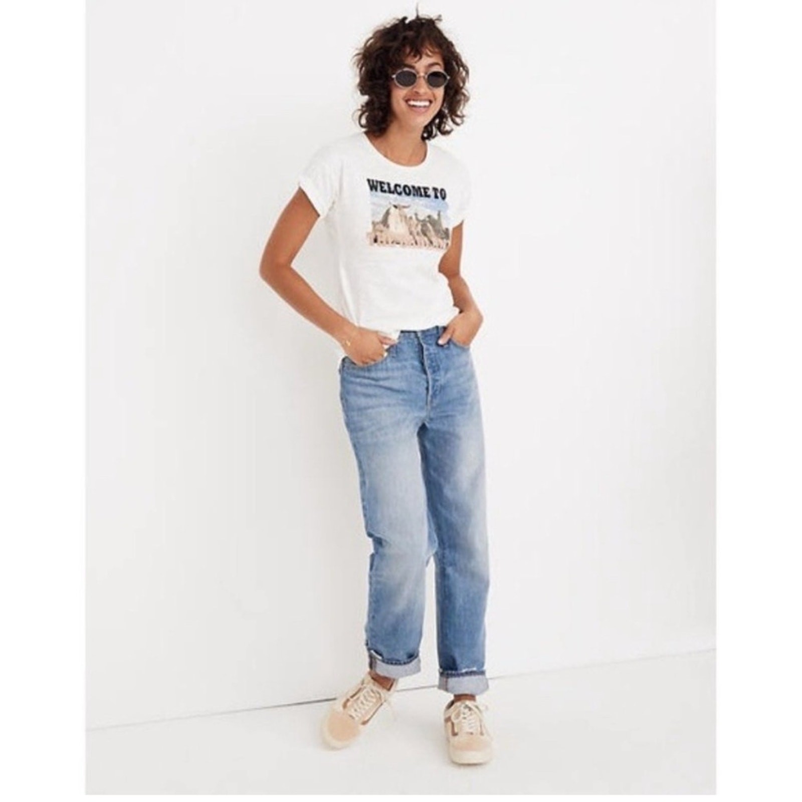 Madewell The Dadjean Jeans Straight Medium Wash Size 26