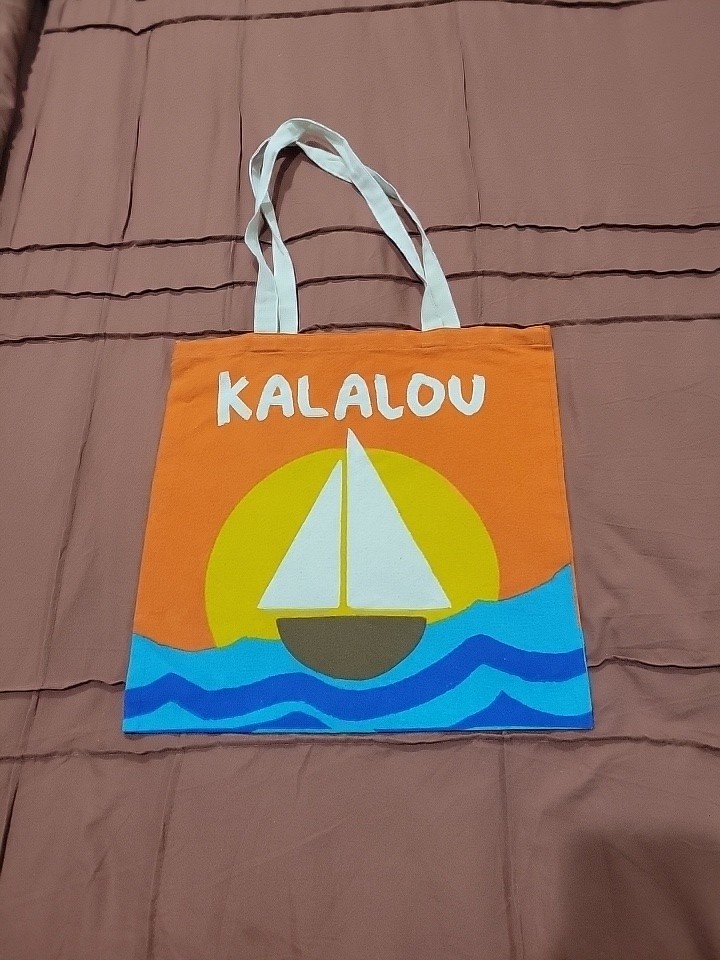 Kalalou Sail Boat Tote Bag